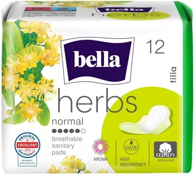 Bella Herbs Tilia Дамски превръзки с крилца х 12 бр