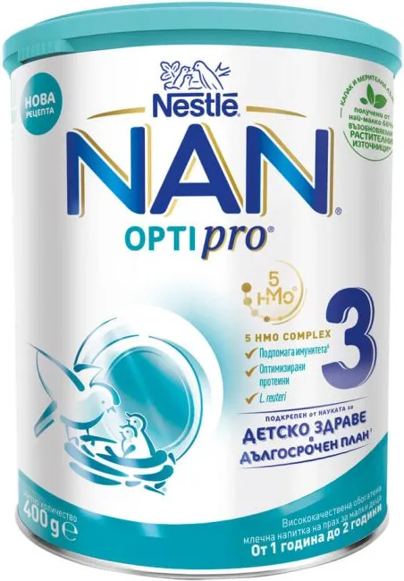 Nestle NAN Optipro 3 HM-O Обогатена млечна напитка 12М+ 400 г