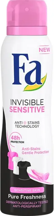Fa Invisible Sensitive Део спрей против изпотяване за жени с чувствителна кожа 150 мл