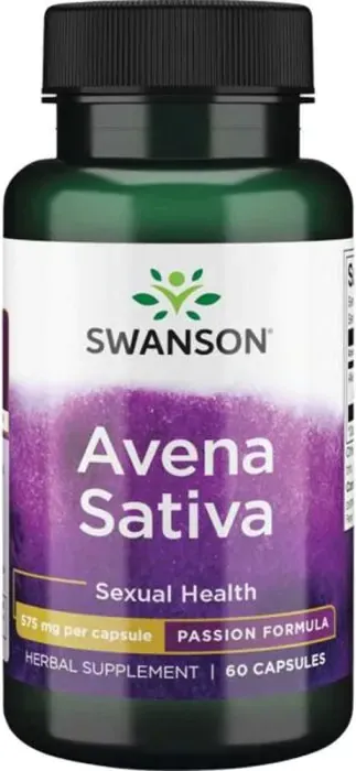 Swanson Maximum Strength Avena Sativa За мъжка издръжливост 575 мг х 60 капсули