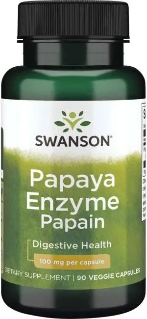 Swanson Papain Papaya Enzyme Папаин ензим от папая 100 мг х 90 капсули