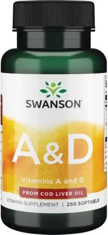 Swanson Vitamin A & D Витамин А и D х250 капсули