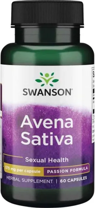 Swanson Maximum Strength Avena Sativa За мъжка издръжливост 575 мг х 60 капсули