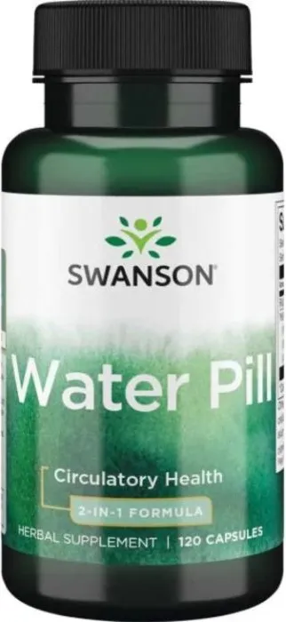 Swanson Water Pill Водни хапчета за нормален воден баланс 120 капсули