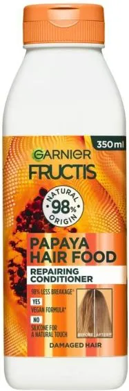 Garnier Fructis Papaya Hair Food Възстановяващ балсам за увредена коса с папая 350 мл