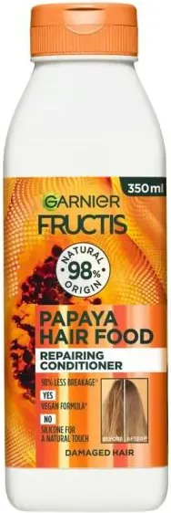 Garnier Fructis Papaya Hair Food Възстановяващ балсам за увредена коса с папая 350 мл