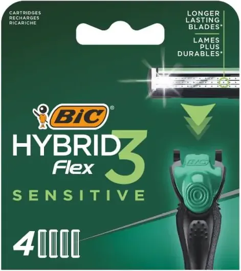 BIC Hybrid Flex 3 Sensitive Резервни ножчета 4 бр