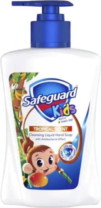 Safeguard Tropical Kids Антибактериален течен сапун за деца 225 мл