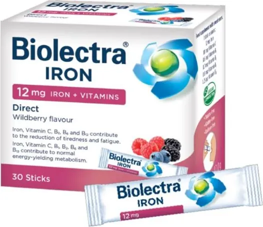 Biolectra Iron Direct  Биолектра желязо 12 мг х 30 сашета