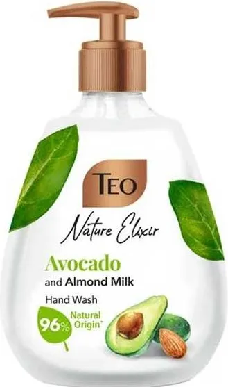 Teo Nature Elixir Avocado and Almond Milk Liquid Soap Течен сапун с аромат на авокада и бадемово масло 300 мл