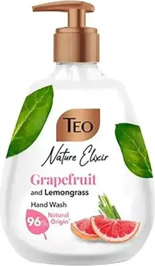 Teo Nature Elixir Pink Grapefruit and Lemongrass Liquid Soap Течен сапун с аромат на Грейпфрут и лимонова трева 300 мл