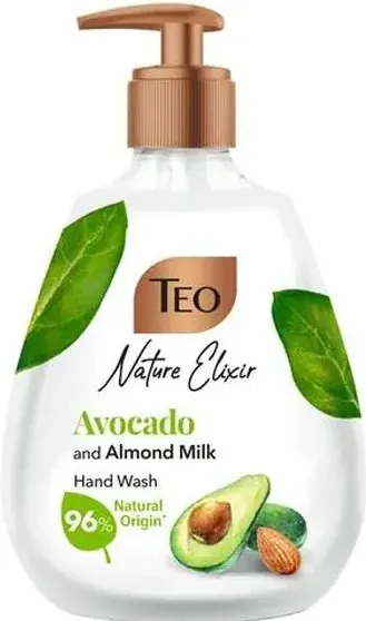 Teo Nature Elixir Avocado and Almond Milk Liquid Soap Течен сапун с аромат на авокада и бадемово масло 300 мл