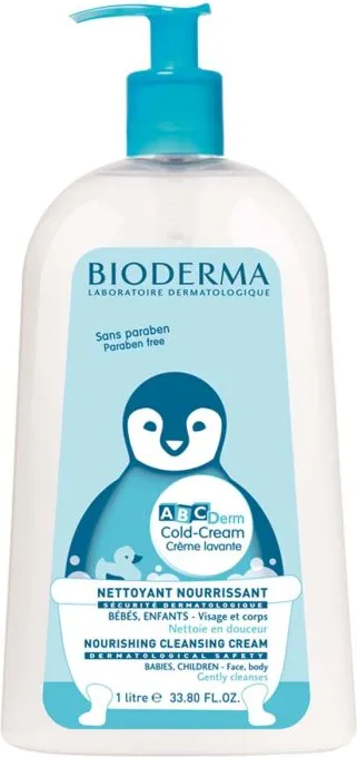 Bioderma ABC Derm Подхранващ измиващ душ-крем 1000 мл