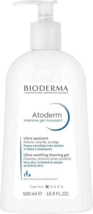 Bioderma Atoderm Intensive Измиващ гел за много суха и атопична кожа 500 мл