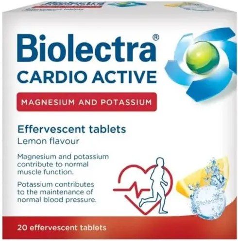 Biolectra Cardio Active Биолектра Кардио Актив Магнезий и калий х 20 ефервесцентни таблетки