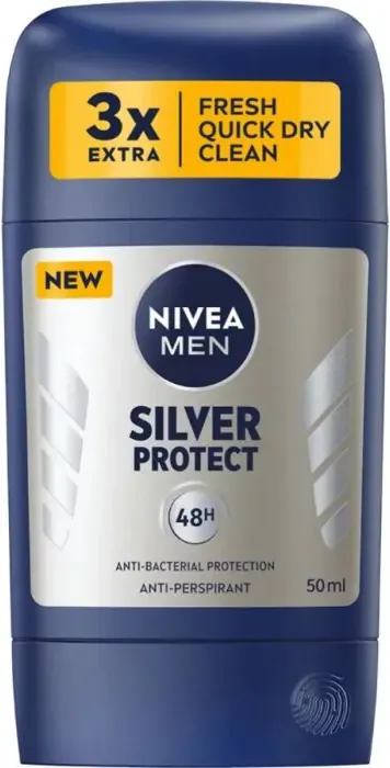 Nivea Men Silver Protect Дезодорант стик против изпотяване за мъже 50 мл