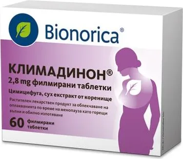 Bionorica Климадинон при менопауза 2,8 мг х60 таблетки