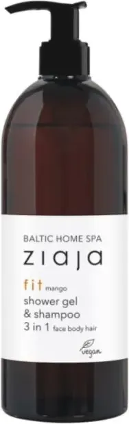 Ziaja Baltic Home Spa Fit Mango Душ гел и шампоан 3в1 за коса, тяло и лице 500 мл