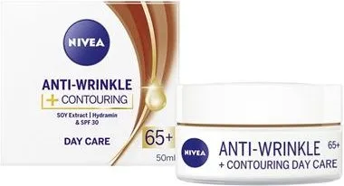 Nivea Anti-Wrinkle Plus Контуриращ дневен крем за лице против бръчки 65+ 50 мл