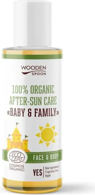 Wooden Spoon Baby & Family Био олио за след слънце 100 мл