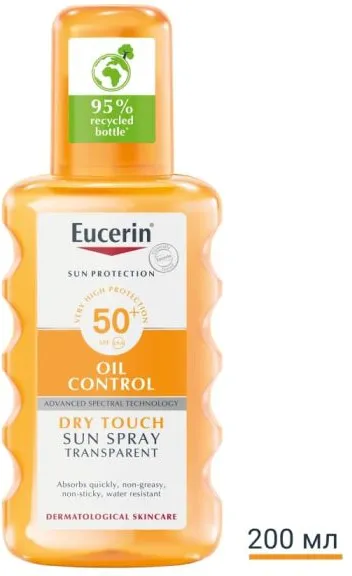 Eucerin Sun Sensitive Protect Слънцезащитен прозрачен спрей SPF50+ 200 мл