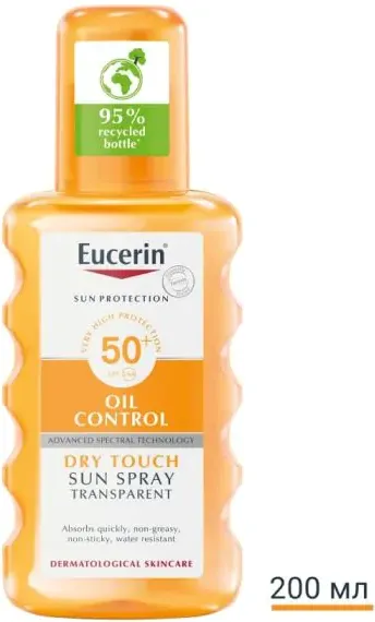 Eucerin Sun Sensitive Protect Слънцезащитен прозрачен спрей SPF50+ 200 мл
