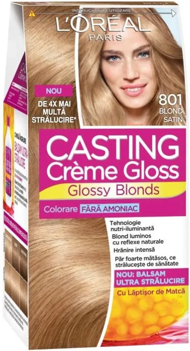 L’Oreal Casting Creme Gloss Боя за коса без амоняк 801 Blond Satin