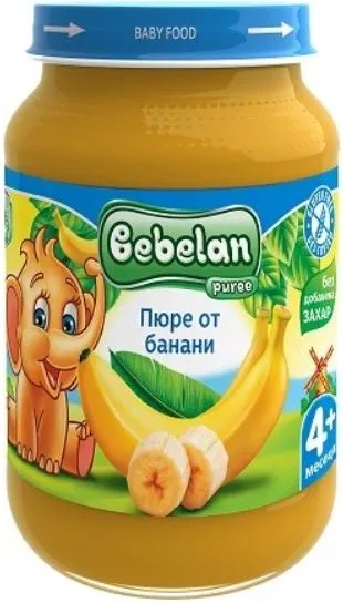 Ovko Bebelan Пюре от банани 4М+ 190 гр