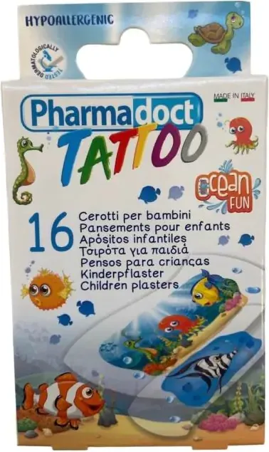 Pharmadoct Kids Tatto Детски пластири татуировка океан х 16 броя