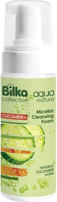 Bilka Aqua Natura Почистваща мицеларна пяна за лице с краставица 140 мл