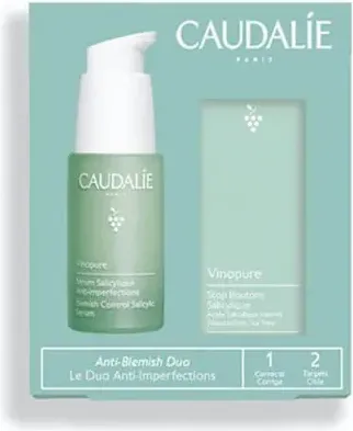 Caudalie Vinopure Салицилов серум против несъвършенства 30 мл + Caudalie Vinopure Salicylic Spot Solution Салицилов серум против несъвършенства 15 мл Комплект