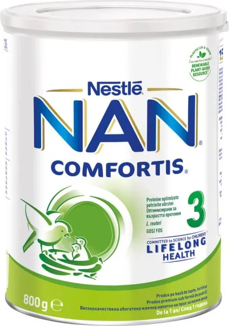 Nestle NAN Comfortis 3 Обогатена млечна напитка 12М+ 800 г