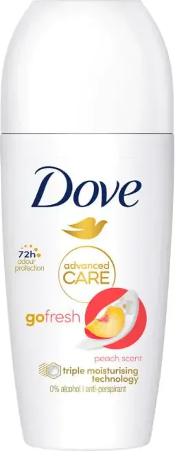 Dove Advanced Care Go Fresh Дезодорант рол он против изпотяване за жени с аромат на праскова 50 мл