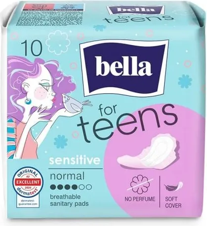 Bella for Teens Ultra Sensitive Дамски превръзки с крилца за тийнейджърки х 10 бр