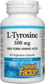 Natural Factors L-Tyrosine при депресия и стрес 500 мг х 60 капсули