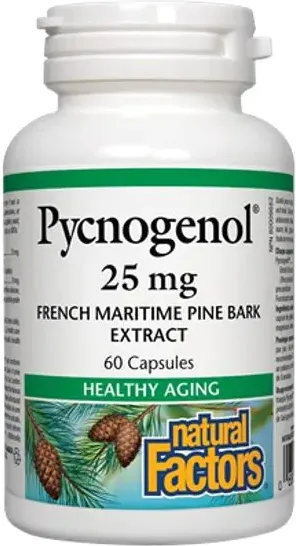 Natural Factors Pycnogenol мощен антиоксидант 25 мг х60 капсули