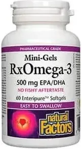 Natural Factors RxOmega-3 Омега-3 мини гел х 60 гел капсули