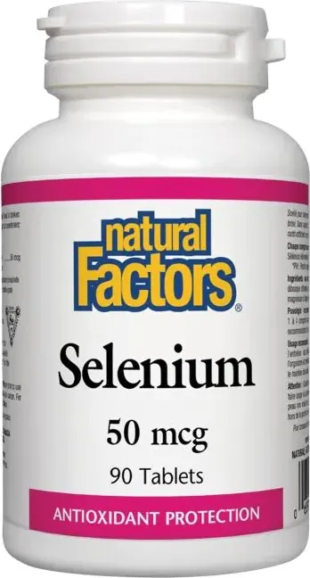 Natural Factors Selenium Селен антиоксидант 100 мкг х 90 таблетки