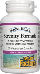 Natural Factors Serenity Formula при хроничен стрес и тревожност 312,5 мг х 60 капсули