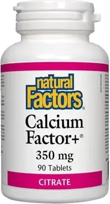 Natural Factors Calcium Factor+ Citrate Калций Фактор+ Цитрат 350 мг х 90 таблетки