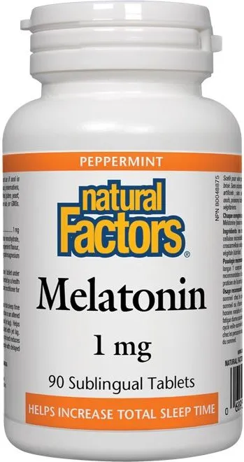 Natural Factors Melatonin Мелатонин при безсъние 1 мг х 90 таблетки