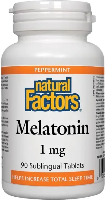 Natural Factors Melatonin Мелатонин при безсъние 1 мг х 90 таблетки