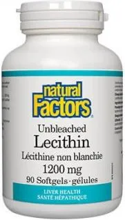 Natural Factors Lecithin Лецитин за здрав черен дроб 1200 мг х 90 софтгел капсули