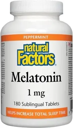 Natural Factors Melatonin Мелатонин 1 мг х 180 таблетки