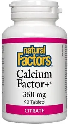 Natural Factors Calcium Factor+ Citrate Калций Фактор+ Цитрат 350 мг х 90 таблетки