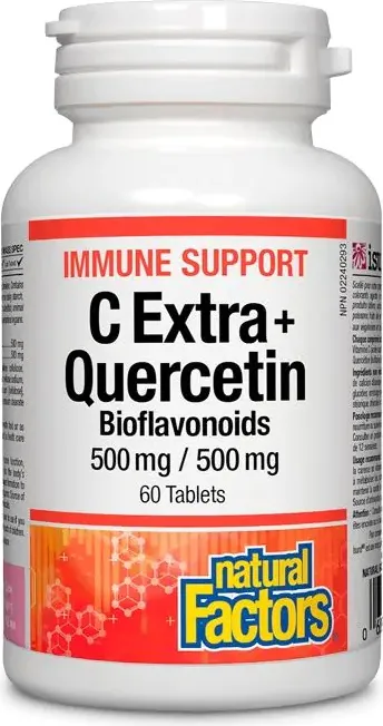 Natural Factors Immune Support C Extra + Quercetin Bioflavonoids За силен имунитет x60 капсули