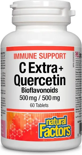 Natural Factors Immune Support C Extra + Quercetin Bioflavonoids За силен имунитет x60 капсули