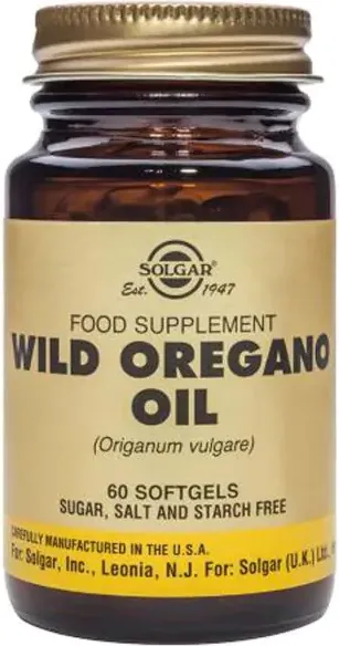 Solgar Wild Oregano Oil Масло от риган при храносмилателни проблеми x60 капсули