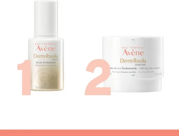 Avene DermAbsolu Фундаментален серум 30 мл + Avene DermAbsolu Фундаментален дневен крем за лице 40 мл Комплект