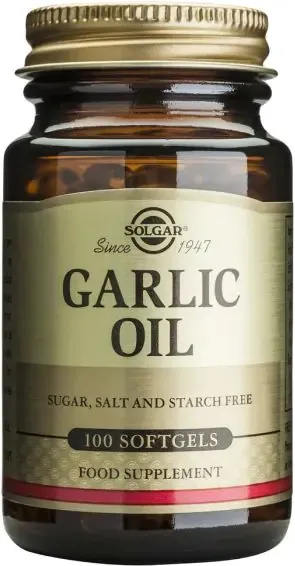 Solgar Garlic Oil Чесново масло за висок имунитет x100 капсули